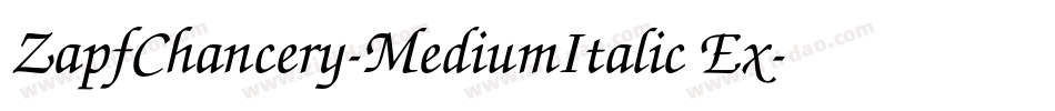 ZapfChancery-MediumItalic Ex字体转换